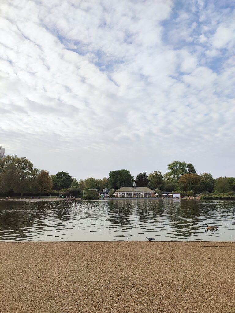Zwemmers in Hyde Park, Londen